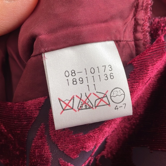 Vintage Japanese Brigitte Burnt Velvet Dress - Picture 6 of 7